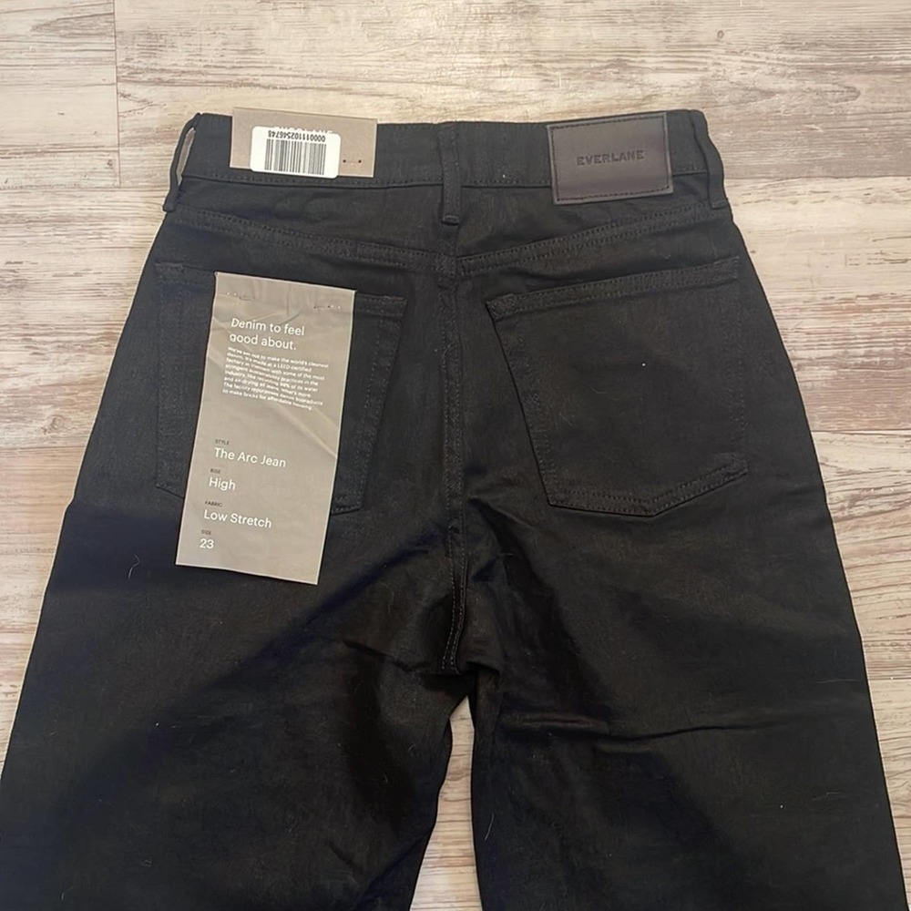 NWT Everlane the arc jean black sz 23 - Picture 8 of 8